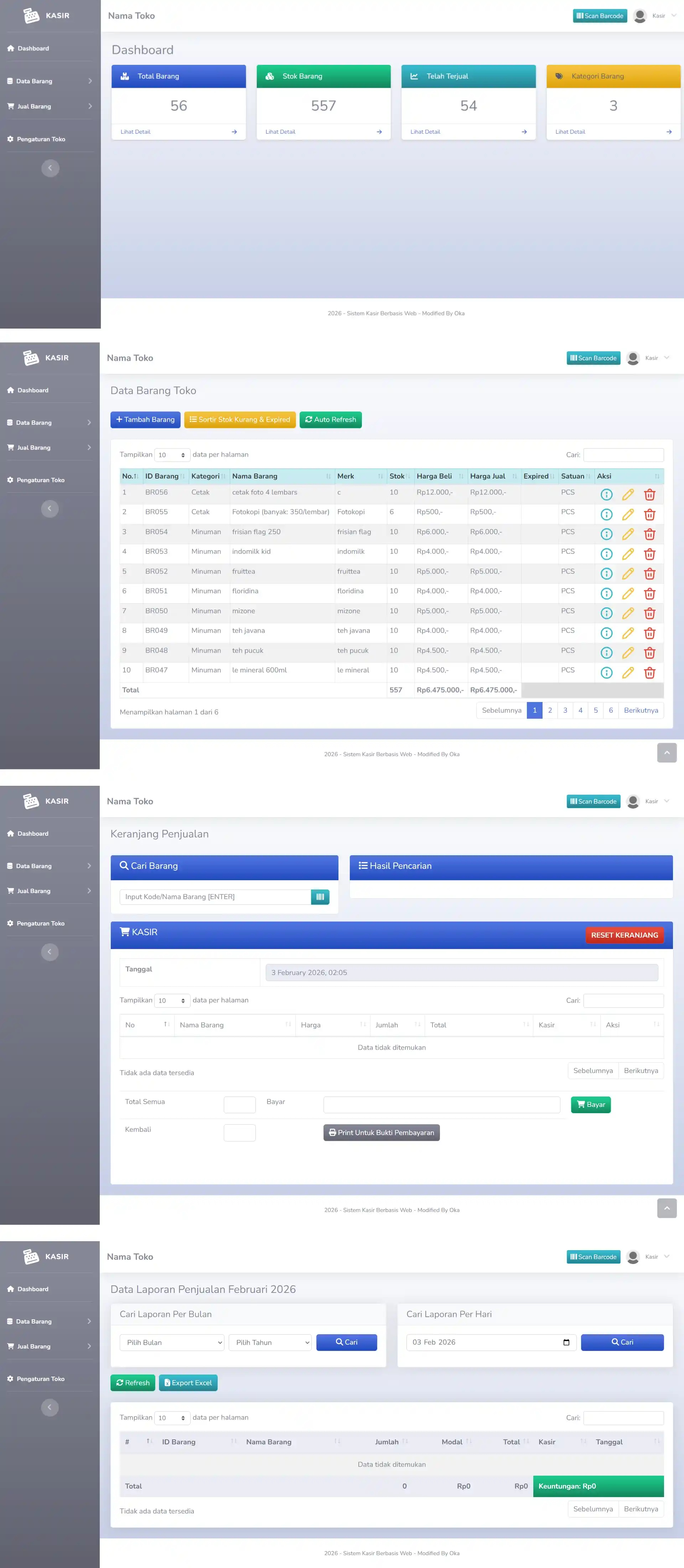 Website Kasir/Point Of Sales (POS)