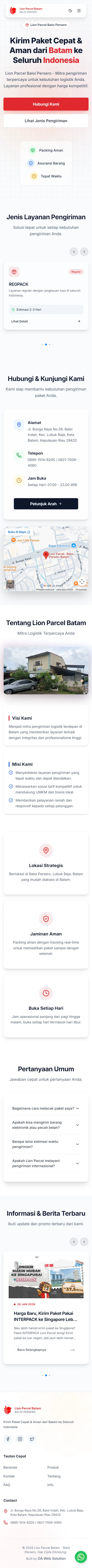 Website Jasa Pengiriman Paket